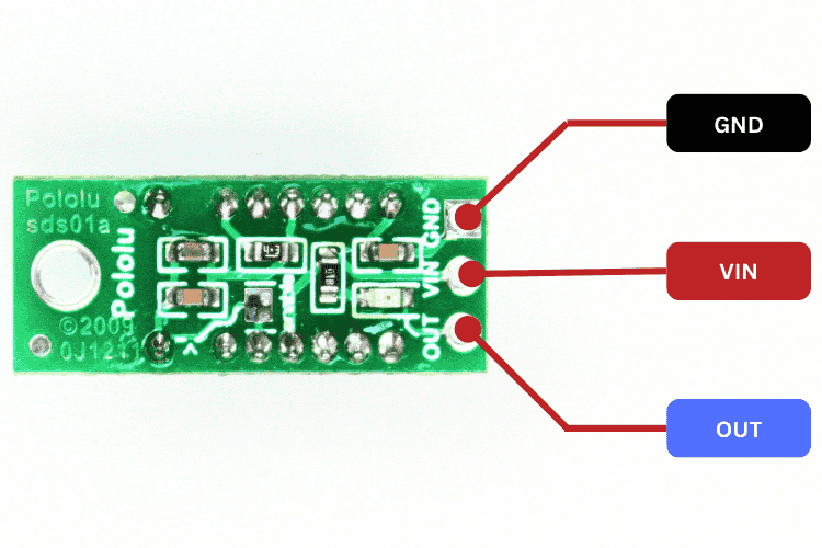 GP2Y0D810Z0F Sensor Module Pinout