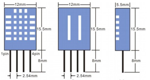 DHT11 Dimensions