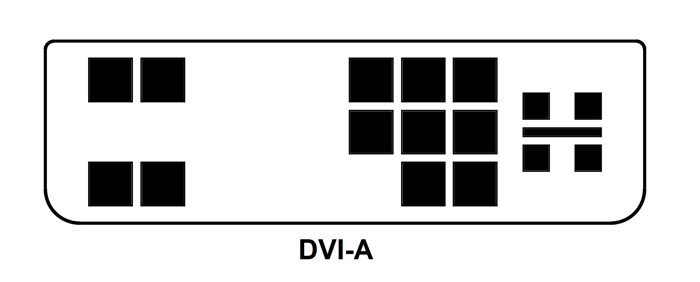 DVI-A Pinout